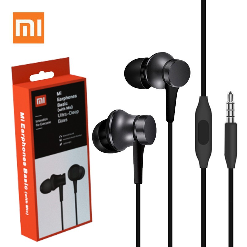 Auriculares con Cable XIAOMI Basic (In Ear - Micrófono - Negro
